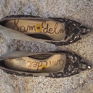 Sam Edelman Gray Stilleto Heels Size 8
